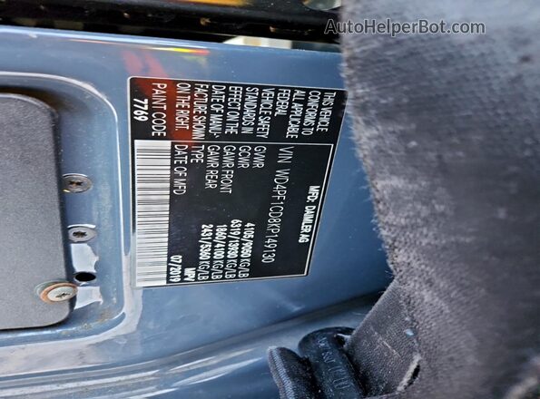 WD4PF1CD8KP149130 2019 MERCEDES-BENZ SPRINTER Синий 