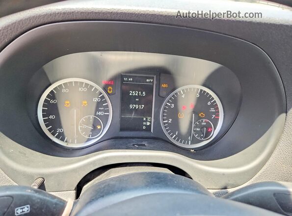 WD4PG2EE8J3499744 2018 MERCEDES-BENZ METRIS Black Widok zestawu wskaźników