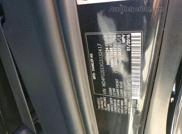 WD4PG2EEXG3132417 2016 MERCEDES-BENZ METRIS Black VIN sticker view