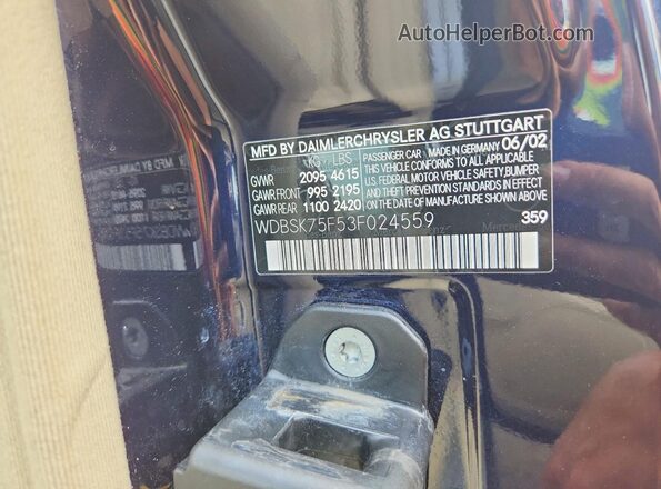 WDBSK75F53F024559 2020 MERCEDES-BENZ SL-CLASS Blue Vista del compartimento del motor