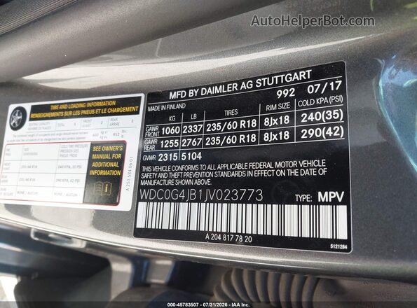 WDC0G4JB1JV023773 2018 MERCEDES-BENZ GLC 300 Серый Вид подкапотного пространства