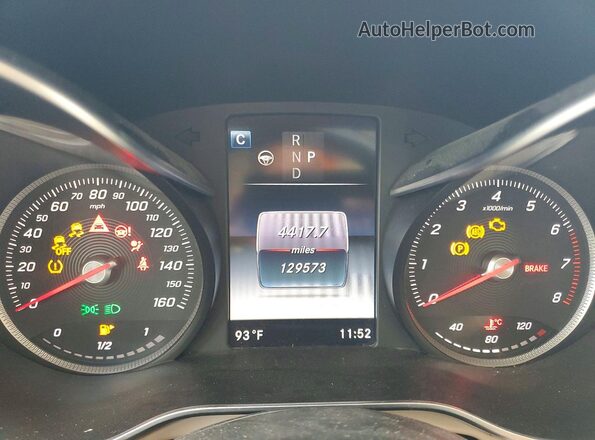 WDC0G4JB2GF060320 2016 MERCEDES-BENZ GLC-CLASS White Widok zestawu wskaźników