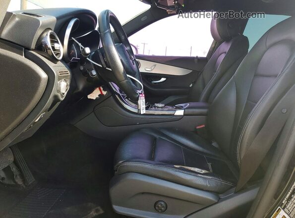 WDC0G4JB2HF165666 2017 MERCEDES-BENZ GLC-CLASS Black Вид салону спереду