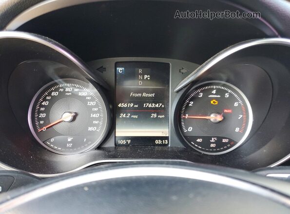 WDC0G4JB2HF165666 2017 MERCEDES-BENZ GLC-CLASS Black Вид щитка приладів