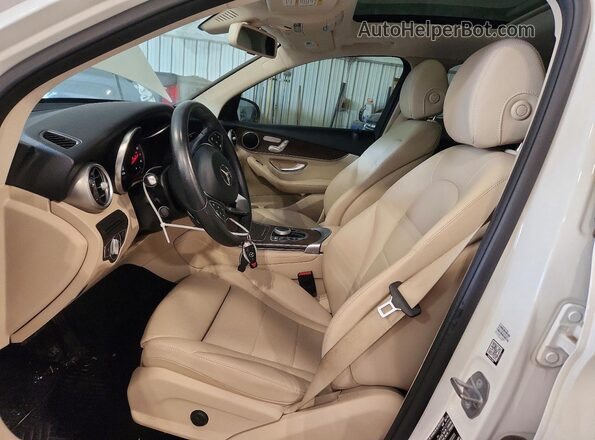 WDC0G4JB4KV143567 2019 MERCEDES-BENZ GLC-CLASS White წინა სალონის ხედი
