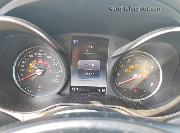 WDC0G4JB6JF452773 2018 MERCEDES-BENZ GLC-CLASS White Вид щитка приладів
