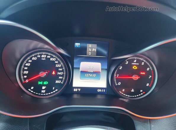 WDC0G4JB8JV063266 2018 MERCEDES-BENZ GLC-CLASS Blue Вид щитка приладів