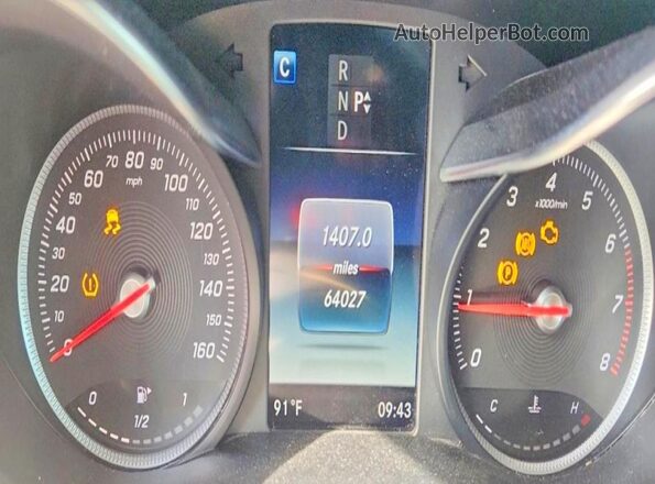 WDC0G4JBXKF608587 2019 MERCEDES-BENZ GLC-CLASS Black Widok zestawu wskaźników