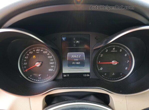 WDC0G4KB0KV155357 2019 MERCEDES-BENZ GLC-CLASS White Вид щитка приладів