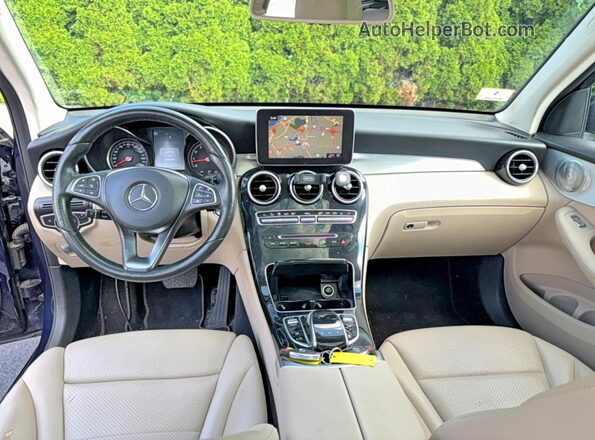 WDC0G4KB2HF160160 2017 MERCEDES-BENZ GLC-CLASS Синий Вид щитка приборов