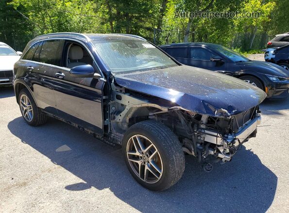 WDC0G4KB2JV107051 2018 MERCEDES-BENZ GLC-CLASS Blue Delantero derecho