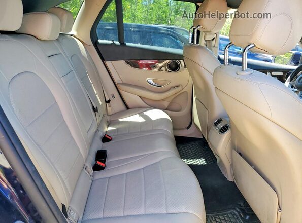 WDC0G4KB2JV107051 2018 MERCEDES-BENZ GLC-CLASS Blue Vista interior trasera