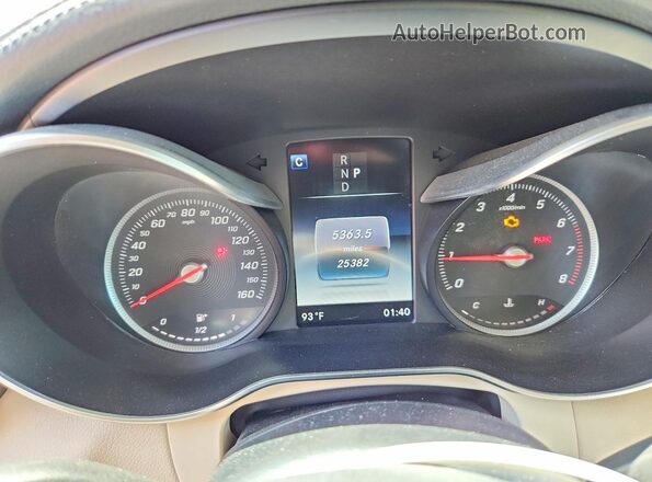 WDC0G4KB3KF488632 2019 MERCEDES-BENZ GLC-CLASS Black Vista del cuadro de instrumentos