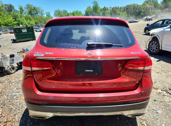 WDC0G4KB3KF615363 2019 MERCEDES-BENZ GLC-CLASS Red Вид ззаду