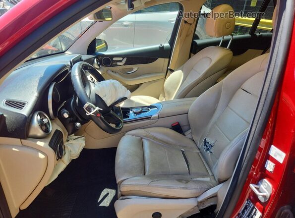 WDC0G4KB3KF615363 2019 MERCEDES-BENZ GLC-CLASS Red Вид салону спереду