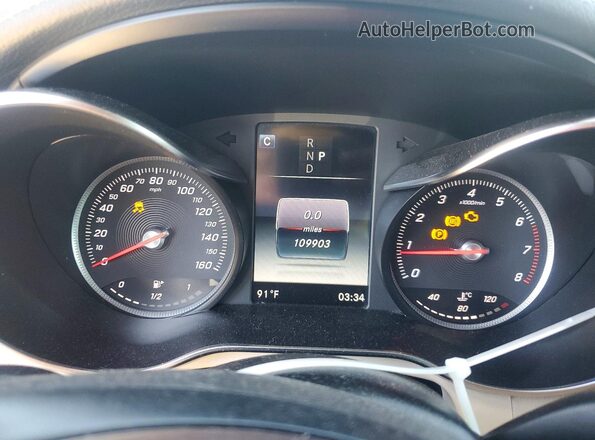 WDC0G4KB5HF119117 2017 MERCEDES-BENZ GLC-CLASS White ხელსაწყოთა პანელის ხედი