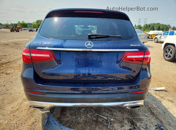 WDC0G4KB5JV091699 2018 MERCEDES-BENZ GLC-CLASS Blue Rear view