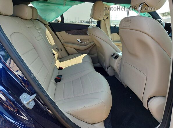 WDC0G4KB5JV091699 2018 MERCEDES-BENZ GLC-CLASS Blue Rear seats view