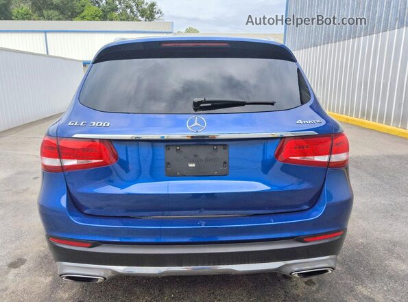 WDC0G4KB5JV098099 2018 MERCEDES-BENZ GLC-CLASS Blue Widok z tyłu