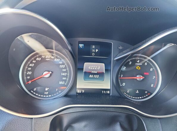 WDC0G4KB6KV190047 2019 MERCEDES-BENZ GLC-CLASS Blue ხელსაწყოთა პანელის ხედი