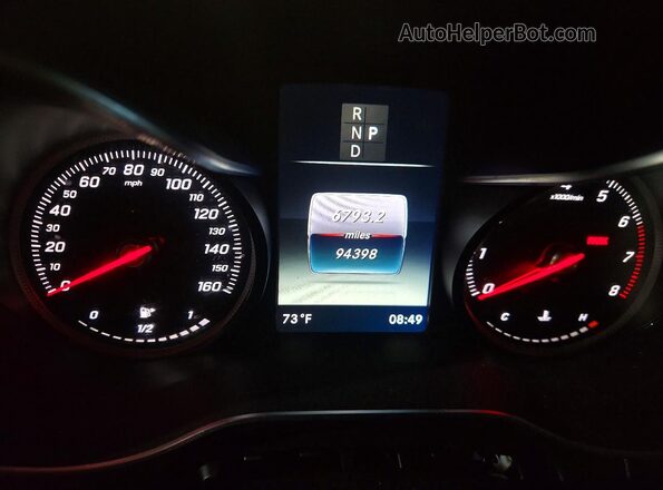 WDC0G4KB6KV196222 2019 MERCEDES-BENZ GLC-CLASS Blue Vista del cuadro de instrumentos