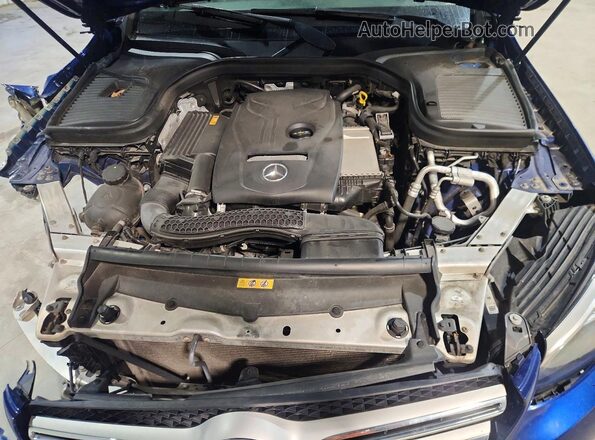 WDC0G4KB6KV196222 2019 MERCEDES-BENZ GLC-CLASS Blue Vista del compartimento del motor