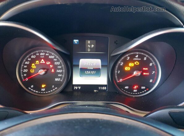 WDC0G4KB7HF146271 2017 MERCEDES-BENZ GLC-CLASS Синий Вид щитка приборов