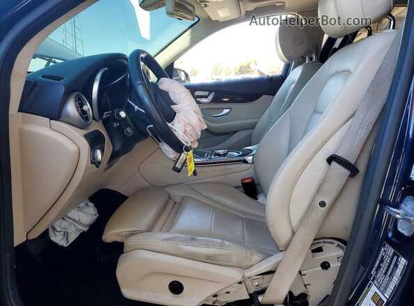 WDC0G4KB7HF146271 2017 MERCEDES-BENZ GLC-CLASS Синий Вид салона спереди