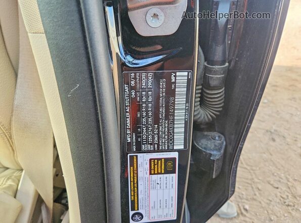 WDC0G4KB7HF149798 2017 MERCEDES-BENZ GLC-CLASS Black Widok komory silnika