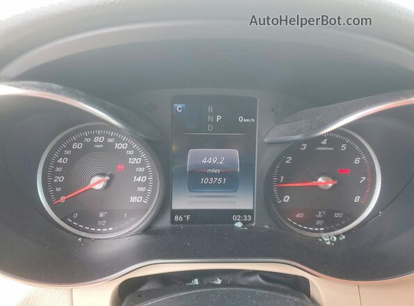 WDC0G4KB8HV013458 2017 MERCEDES-BENZ GLC-CLASS White Widok zestawu wskaźników