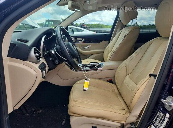 WDC0G4KB9HF199392 2017 MERCEDES-BENZ GLC-CLASS Blue Widok wnętrza z przodu