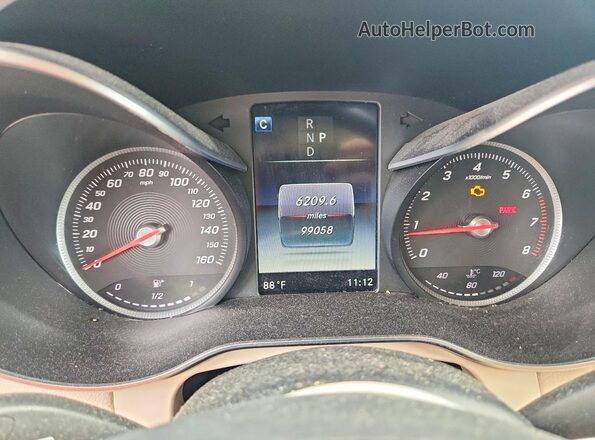 WDC0G4KB9HF199392 2017 MERCEDES-BENZ GLC-CLASS Blue Widok zestawu wskaźników