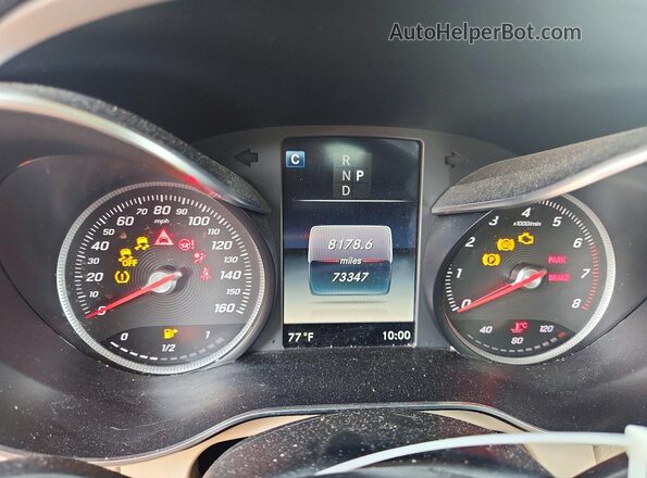 WDC0G4KB9HV007586 2017 MERCEDES-BENZ GLC-CLASS White Widok zestawu wskaźników