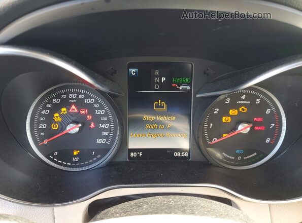 WDC0G5EB6KF533404 2019 MERCEDES-BENZ GLC-CLASS Black Widok zestawu wskaźników
