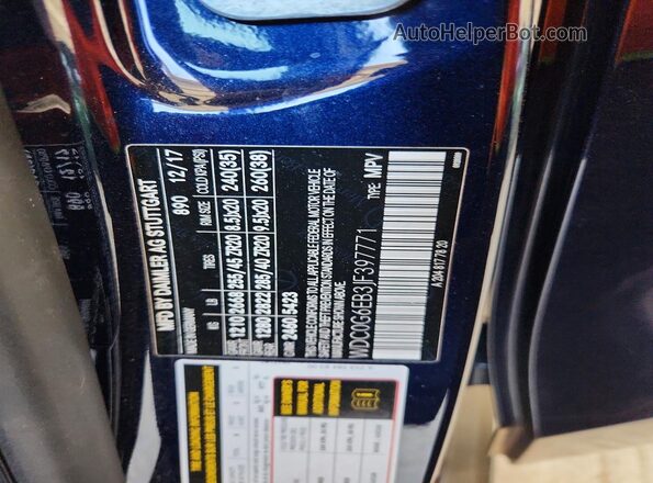WDC0G6EB3JF397771 2018 MERCEDES-BENZ GLC-CLASS Blue Widok komory silnika