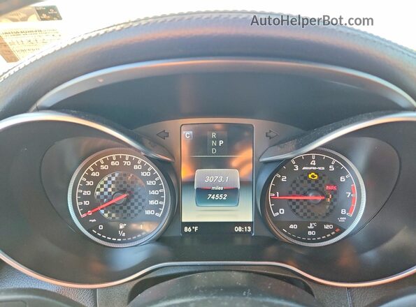 WDC0G6EB7HF244160 2017 MERCEDES-BENZ GLC-CLASS Blue Вид щитка приладів