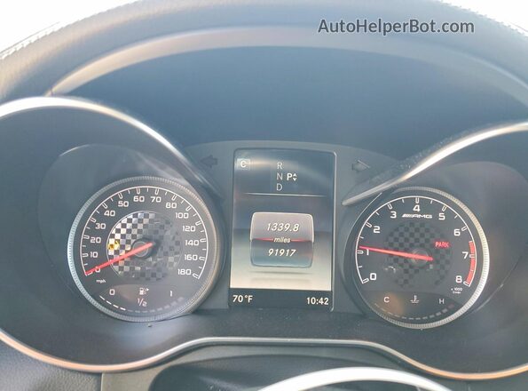 WDC0G6EB8JV030869 2018 MERCEDES-BENZ GLC-CLASS Blue Widok zestawu wskaźników