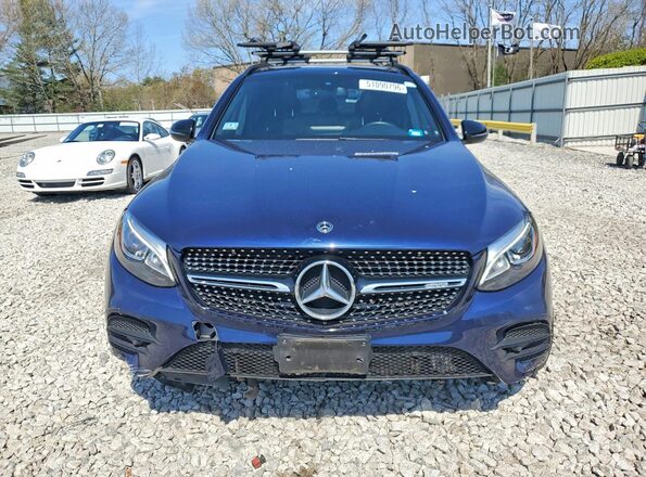 WDC0G6EB8JV030869 2018 MERCEDES-BENZ GLC-CLASS Blue Widok z przodu