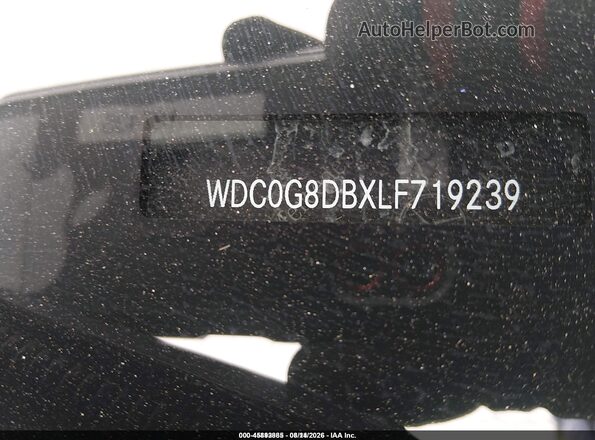 WDC0G8DBXLF719239 2020 MERCEDES-BENZ GLC 300 Черный Вид подкапотного пространства