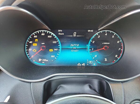 WDC0G8EB9LF721496 2020 MERCEDES-BENZ GLC-CLASS Gray Вид щитка приладів