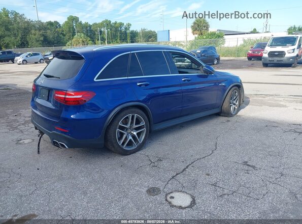 WDC0G8JB7JF448531 2018 MERCEDES-BENZ AMG GLC 63 Синий Задняя правая четверть
