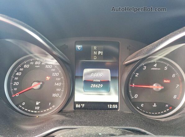 WDC0J4KB1KF607053 2019 MERCEDES-BENZ GLC-CLASS Black Instrument cluster view