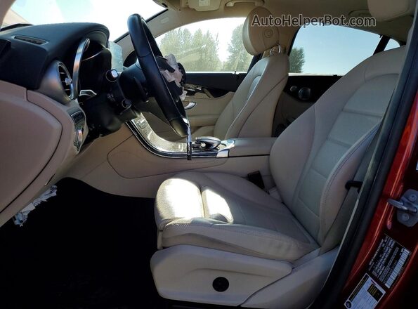 WDC0J4KB4JF301897 2018 MERCEDES-BENZ GLC-CLASS Red Widok wnętrza z przodu