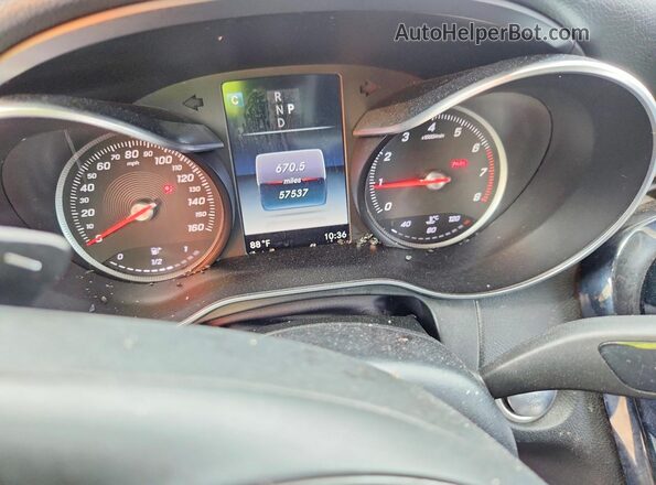 WDC0J4KB9HF179337 2017 MERCEDES-BENZ GLC-CLASS Gray Սարքավորումների վահանակի տեսք