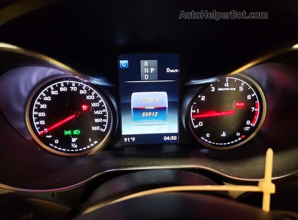 WDC0J6EB6KF612319 2019 MERCEDES-BENZ GLC-CLASS Black Vista del cuadro de instrumentos