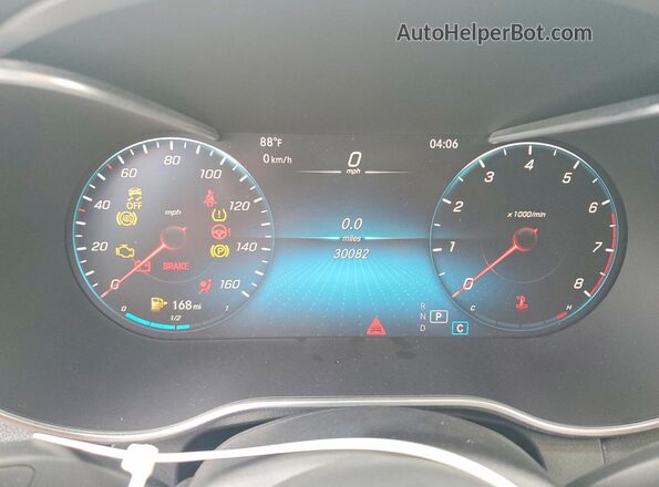 WDC0J8EB3LF718935 2020 MERCEDES-BENZ GLC-CLASS Black ხელსაწყოთა პანელის ხედი