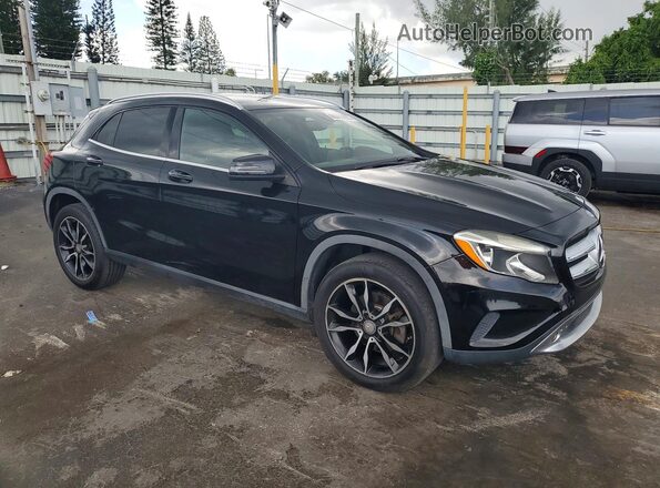 WDCTG4EB0GJ224734 2016 MERCEDES-BENZ GLA Черный Передняя правая четверть