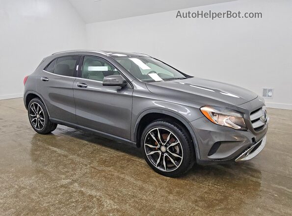 WDCTG4EB0GJ249598 2016 MERCEDES-BENZ GLA Gray Delantero derecho