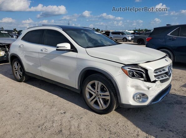 WDCTG4EB3KU009596 2019 MERCEDES-BENZ GLA Белый Передняя правая четверть