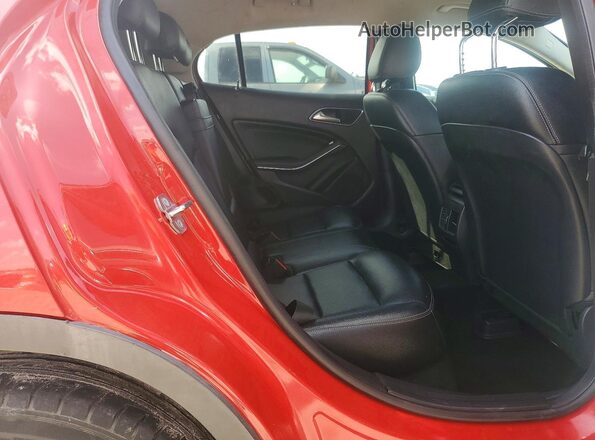 WDCTG4EB4KU003645 2019 MERCEDES-BENZ GLA Red Rear seats view